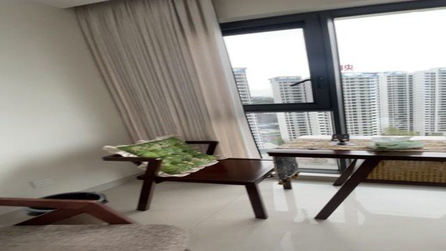 晨夕装饰完工实景-映江台客厅全景
